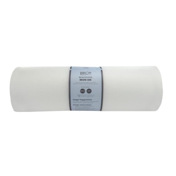 Birch Wadding Regular Iron On 100% Poly 91Cmx30.1Mt - White