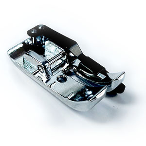 Closeup of the Janome Quarter Inch Seam Foot