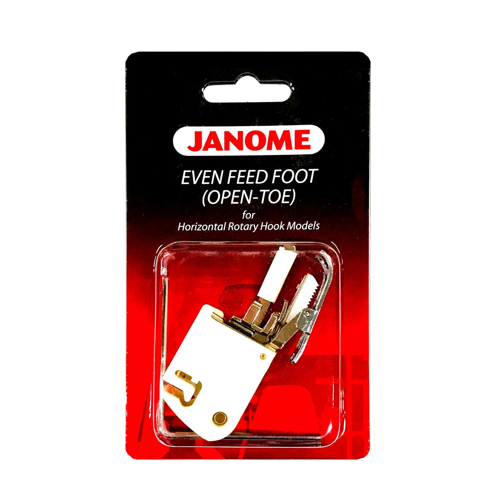 Janome Open Toe Even Feed (Walking) Foot Low Shank 7mm