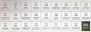 Janome Embroidery Thread Box 2 Colour Chart-min ()