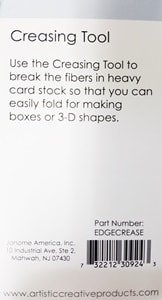 Janome Artistic Edge Creasing Tool Instructions
