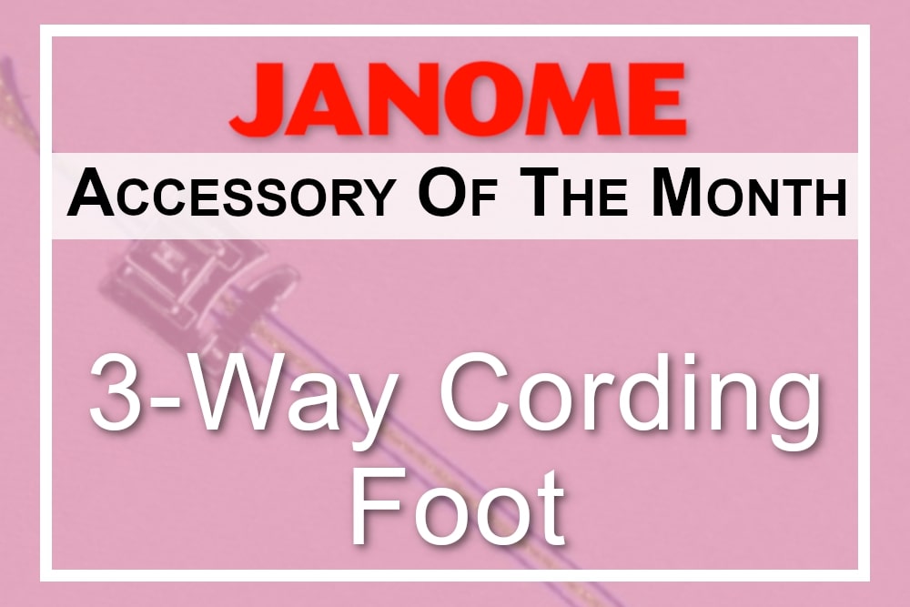 AOTM Janome 3-Way Cording Foot