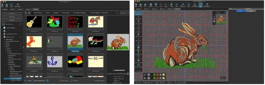 Artistic Digitizer with Dark Mode Enabled