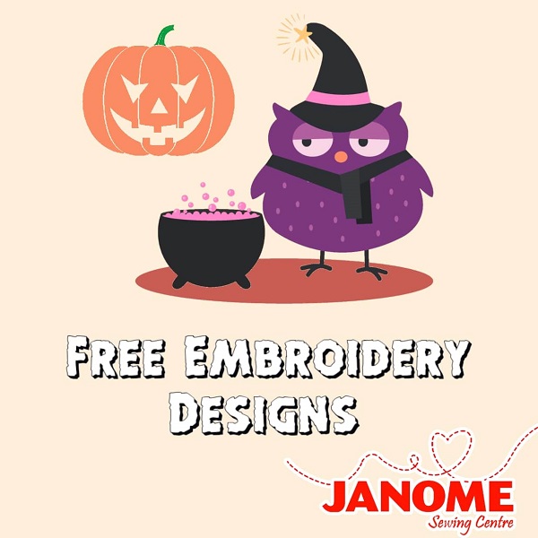 Free Halloween embroidery files