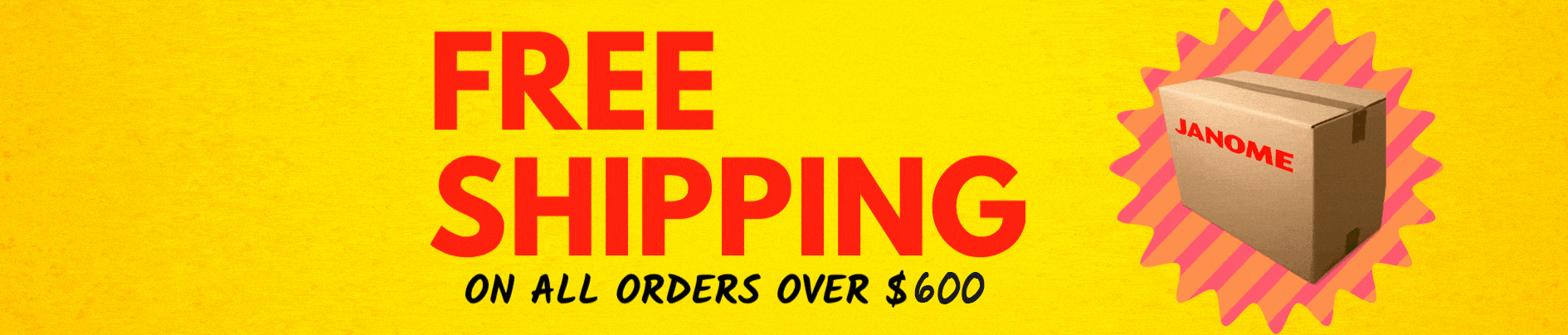 Free Shipping on Most sewing machine orders!