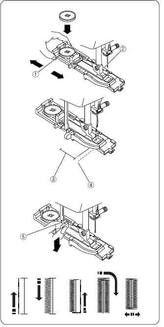 Janome 1 Step Buttonhole guide