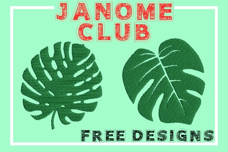Janome Club - June 2021 - Free Leaf Designs