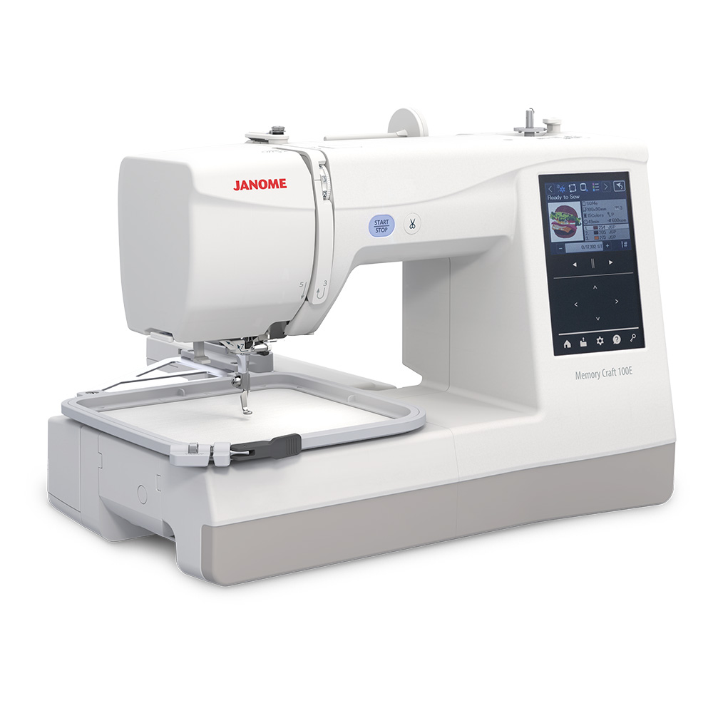Janome MC100E with SQ14e Hoop Attached